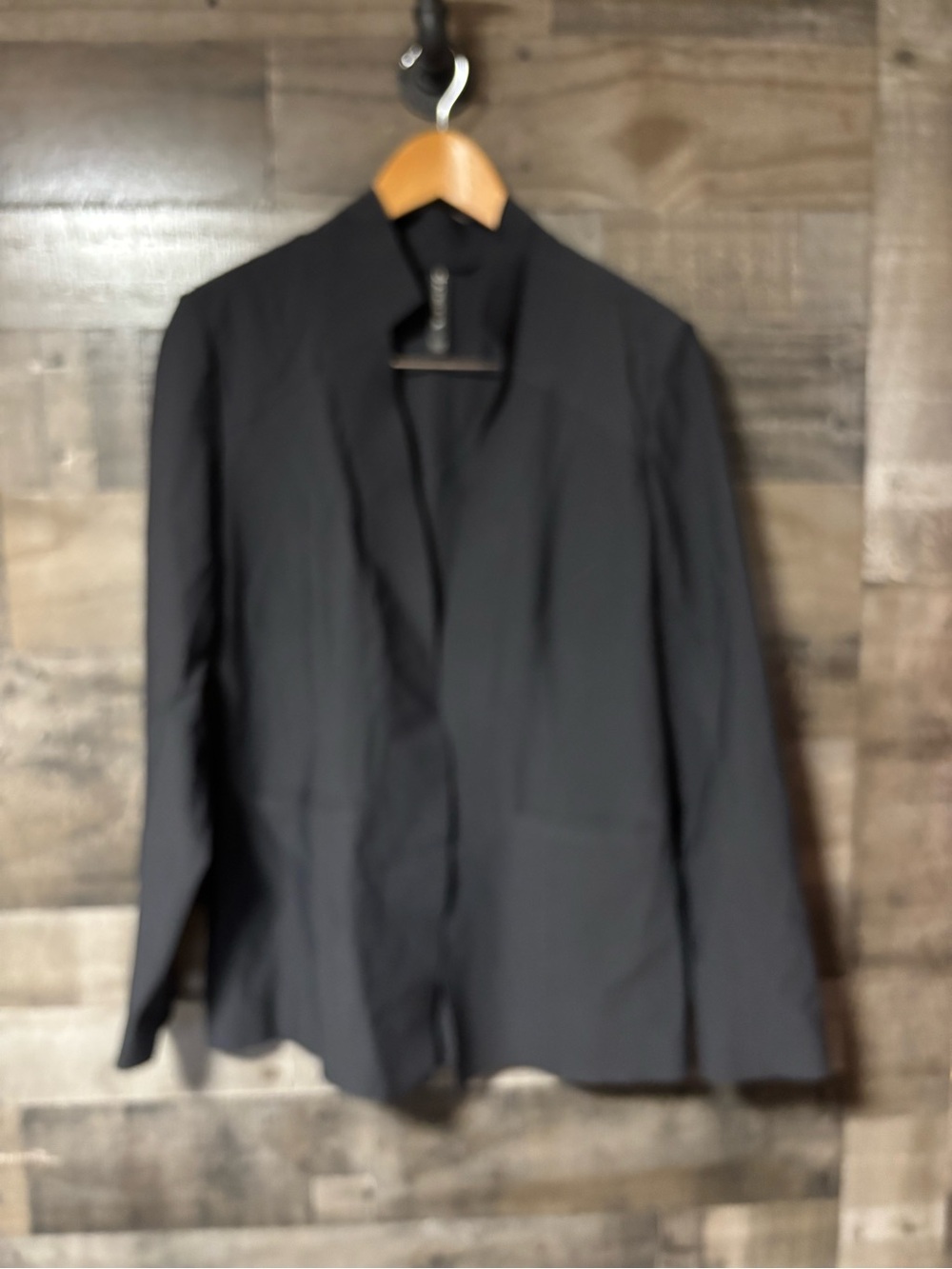Athleta Black Open-Front Blazer Size 12